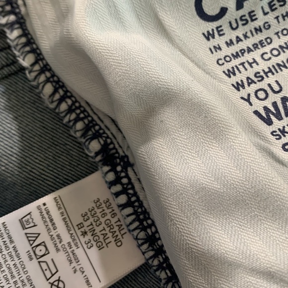 GAP High Rise ’90s Loose Medium Wash Stretch Jeans size 33/16 Tall - Picture 9 of 14